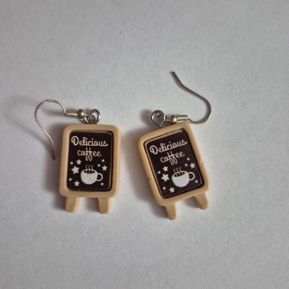 Coffee Sign Earrings